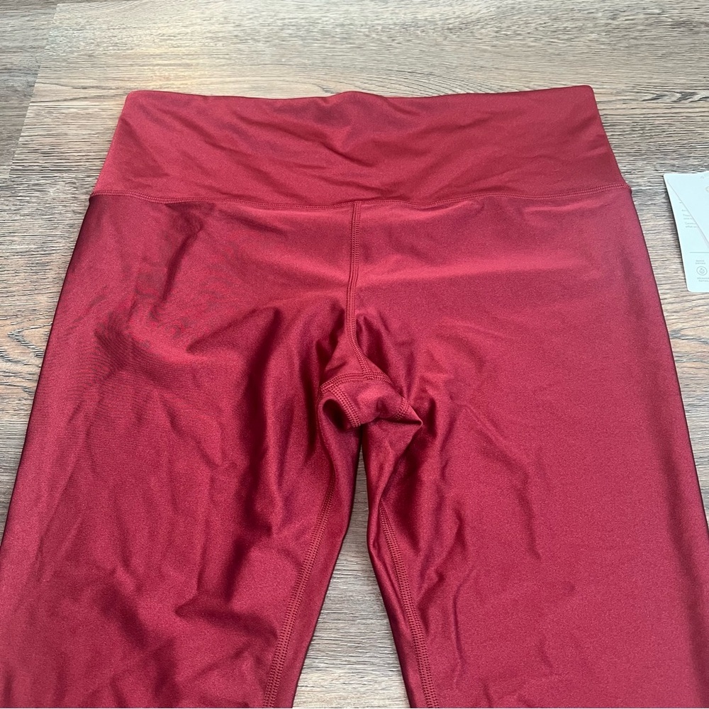 NWT Athleta Elation Shine Tight Leggings XL Red High Rise Athletic Yoga Pants - Picture 2 of 9